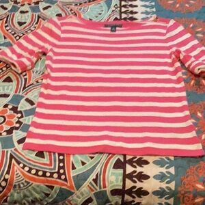 SALE Pink and White Striped Top